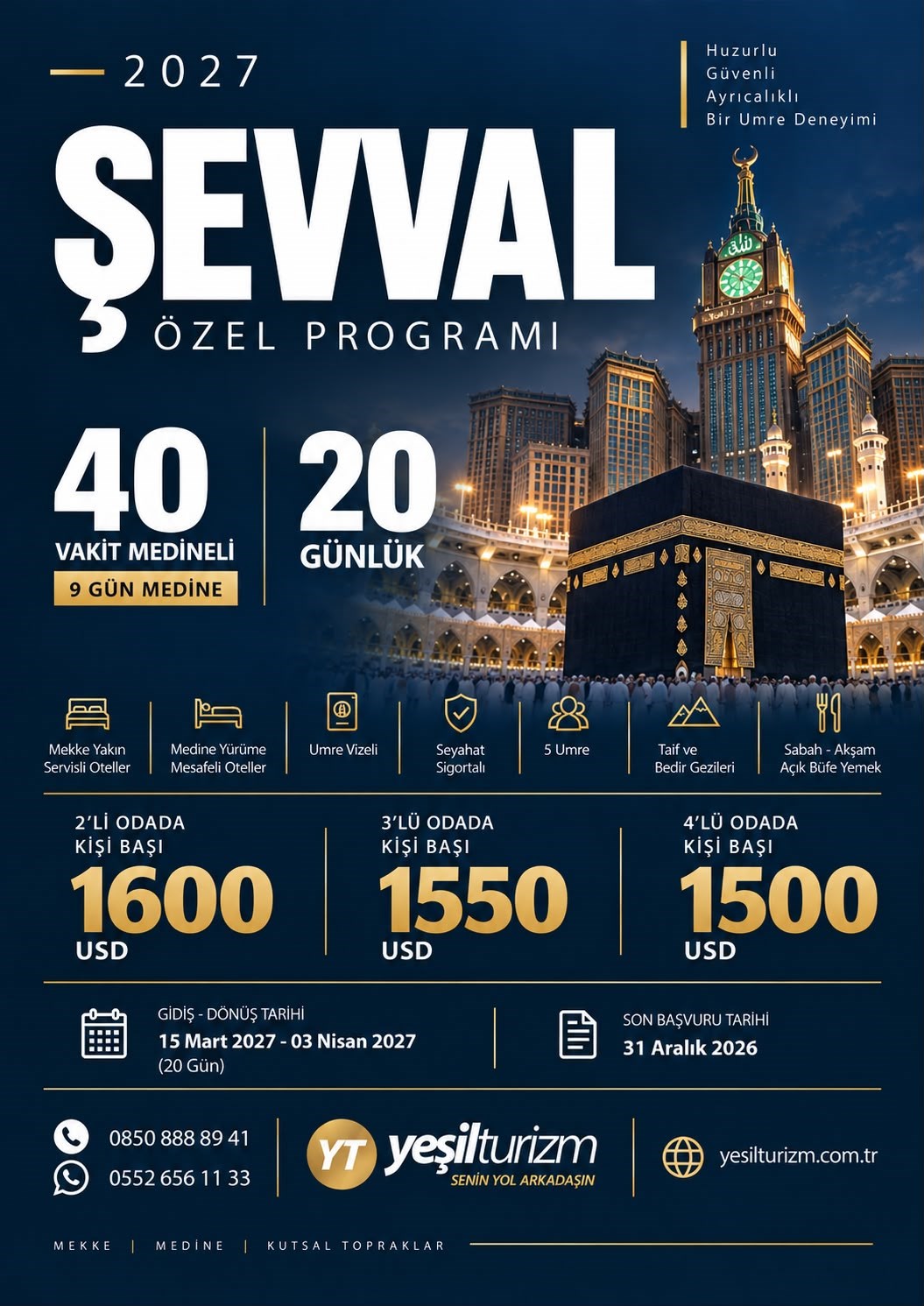 2027 Ramazan Umresi 